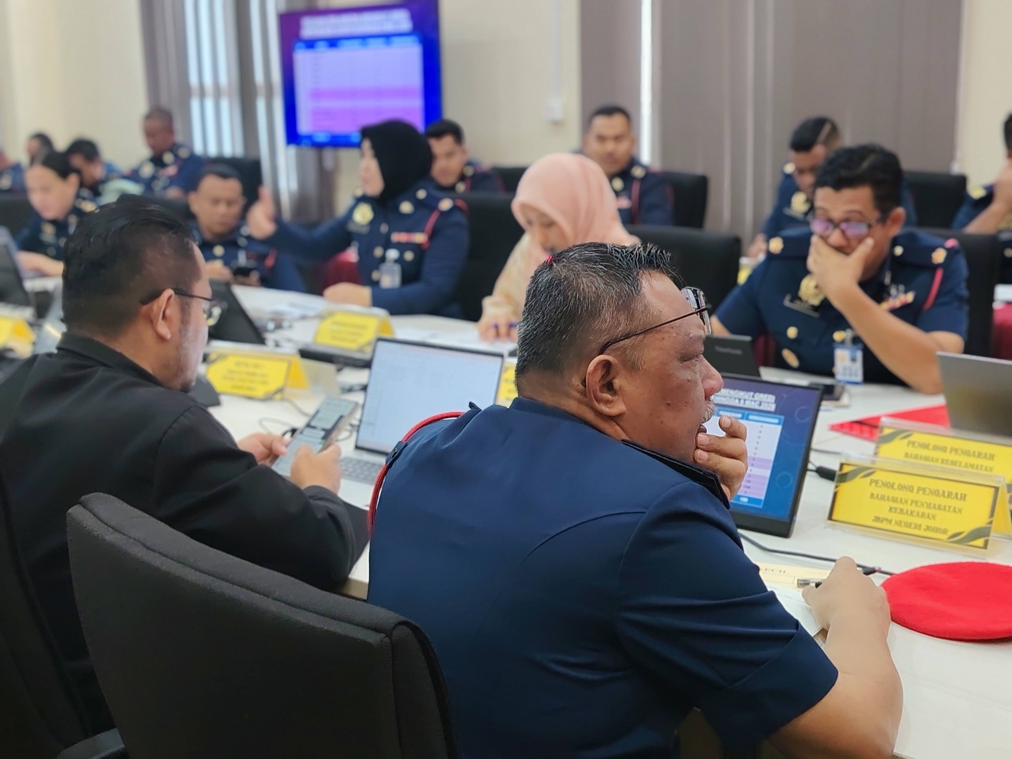 MESYUARAT KETUA KETUA BALAI JBPM JOHOR PERKUKUH PENYELARASAN OPERASI 1