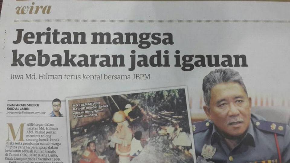 Keratan Akhbar Utusan Malaysia