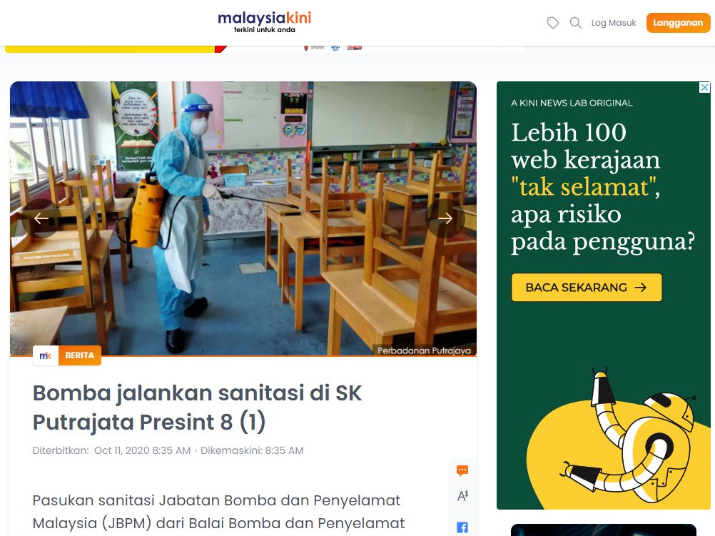 Keratan Akhbar Malaysiakini