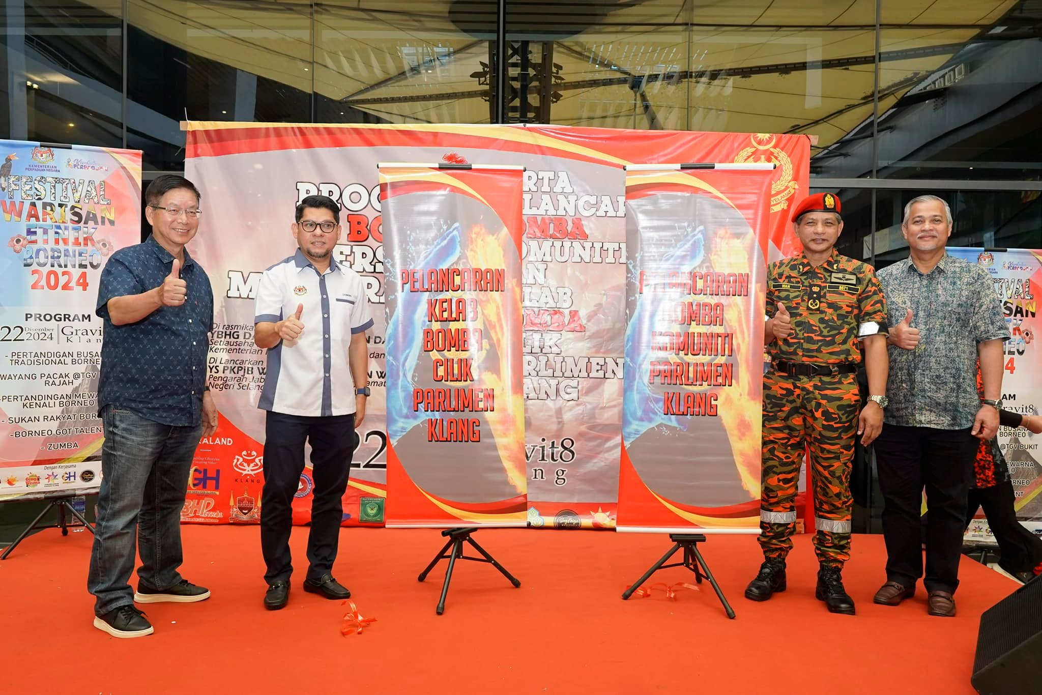 COMMUNITY FIRE PROGRAM BORNEO ETHNIC HERITAGE FESTIVAL AND COMMUNITY FIRE LAUNCH AND KLANG PARLIAMENT MINI FIRE CLUB