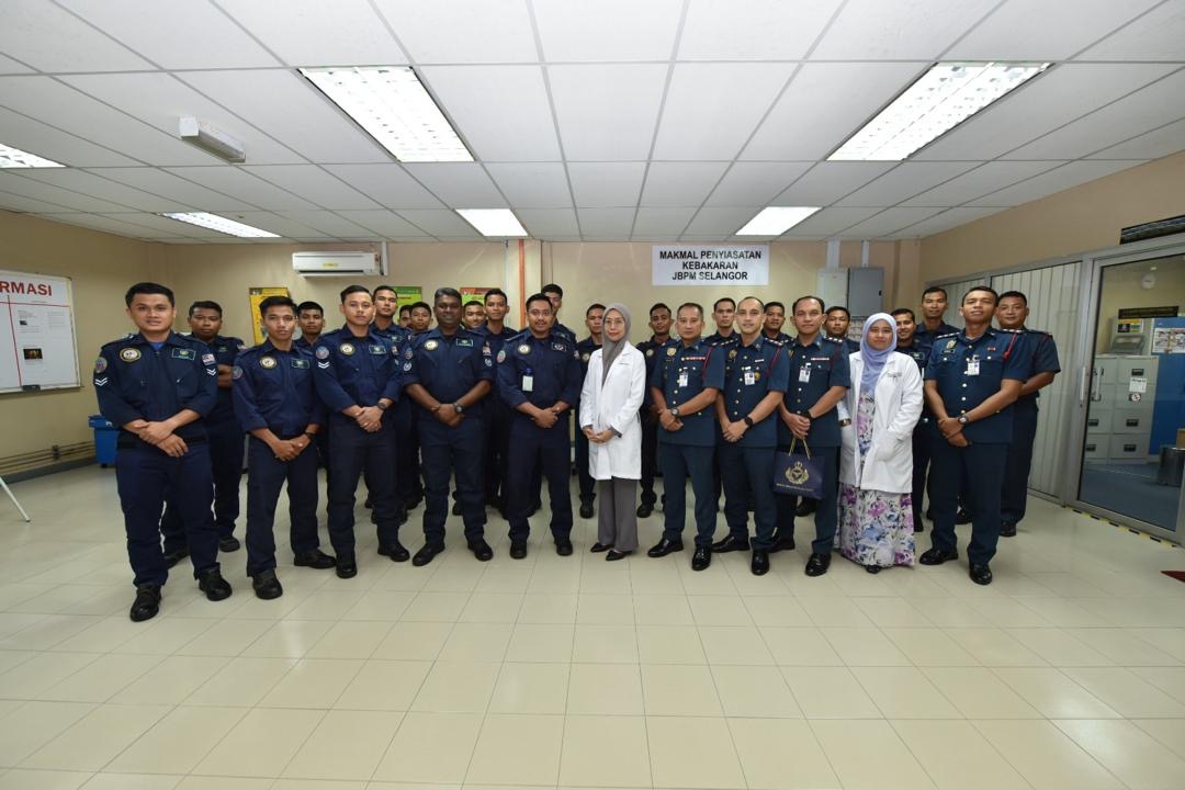 VISIT PROGRAM OF RMAF FIRE OFFICERS FROM SUBANG AIR BASE TO FIRE INVESTIGATION DIVISION SELANGOR STATE FIRE DEPARTMENT