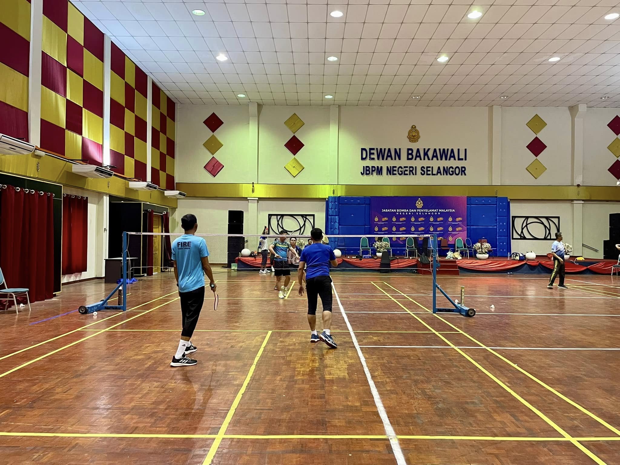 PERLAWANAN PERSAHABATAN BADMINTON JBPM NEGERI SELANGOR BERSAMA JBPM KUALA LUMPUR
