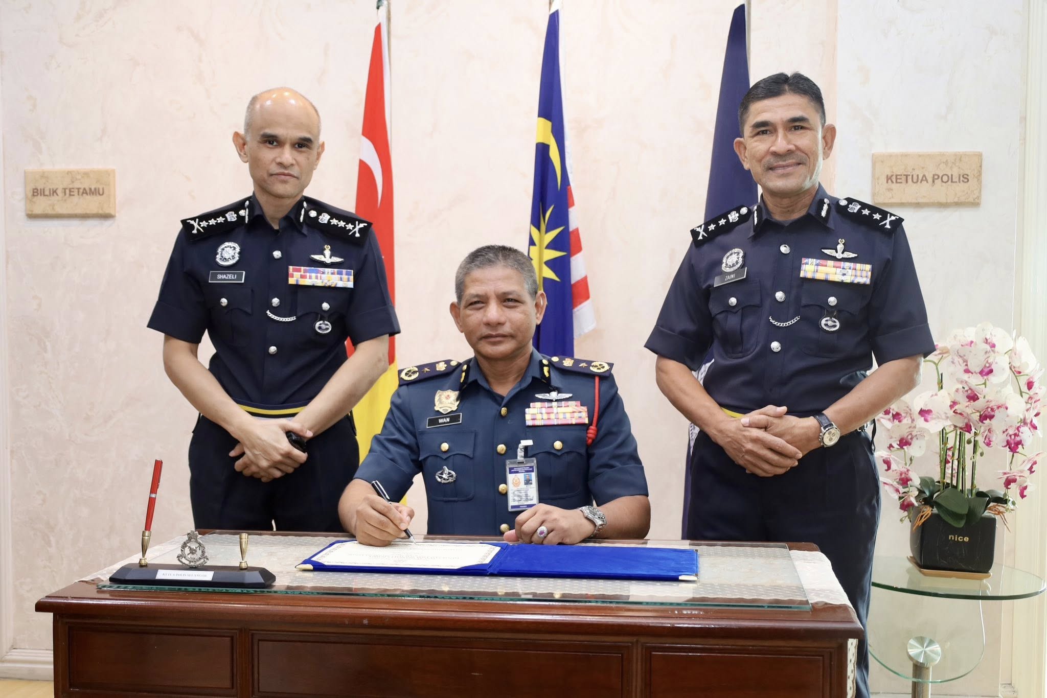 pengarah bomba selangor kunjung ketua polis 1