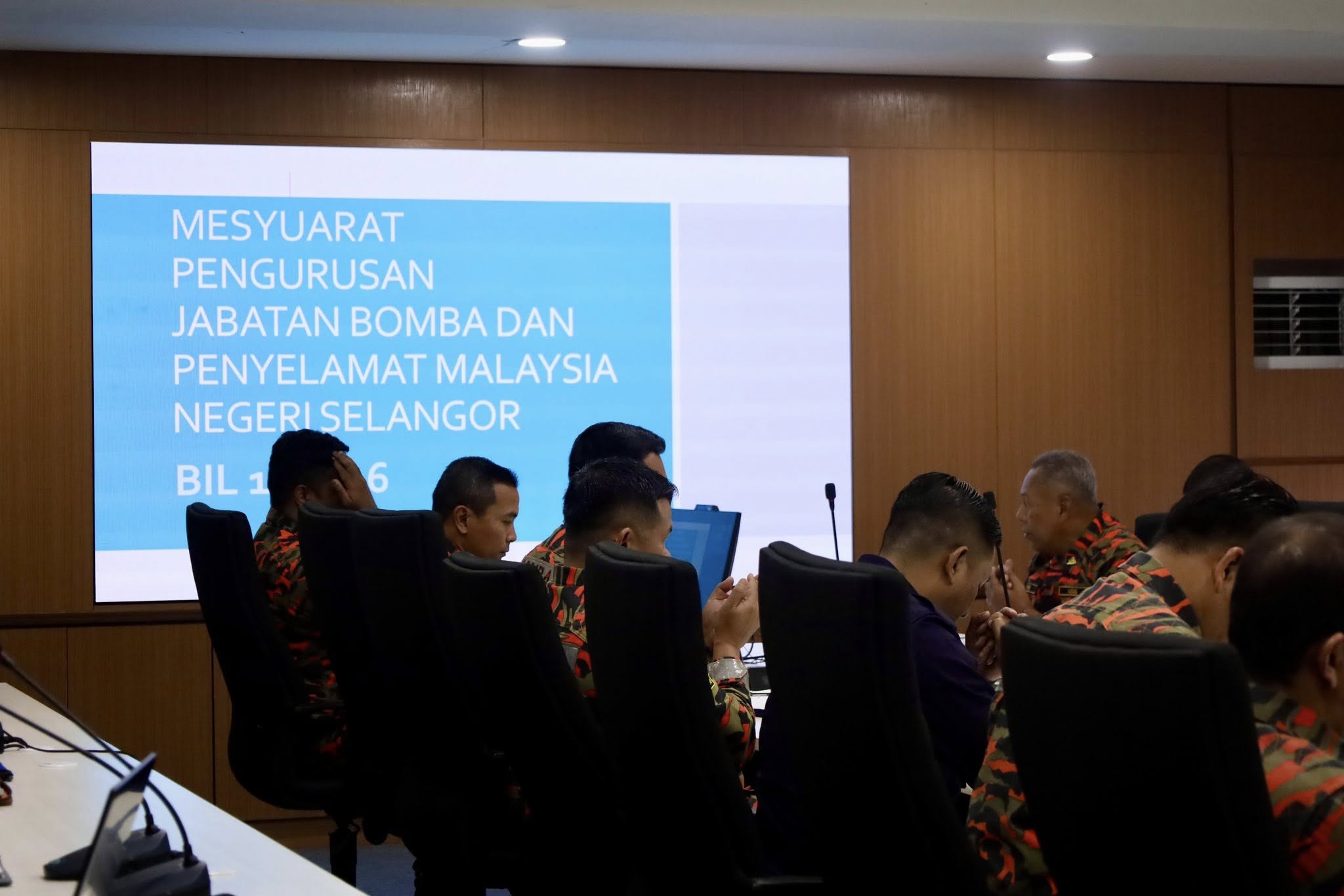 mesyuarat pengurusan jabatan bomba 1