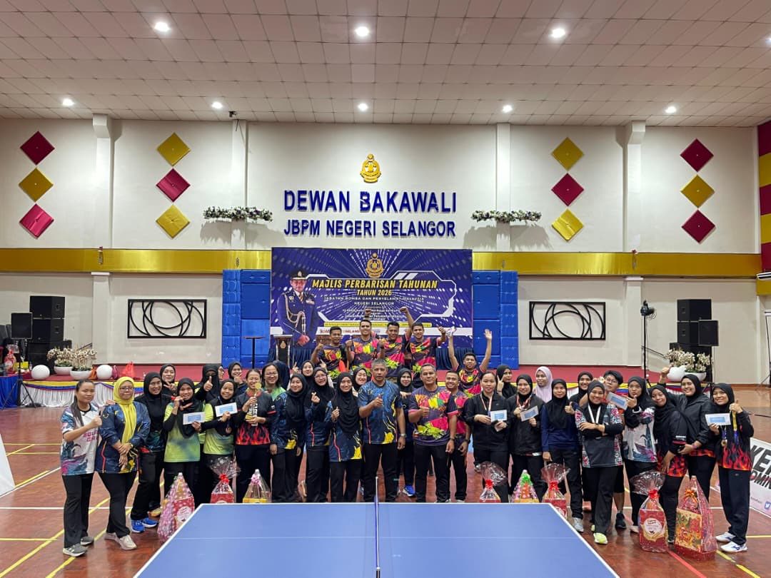 pertandingan ping pong wanita JBPM selangor 1